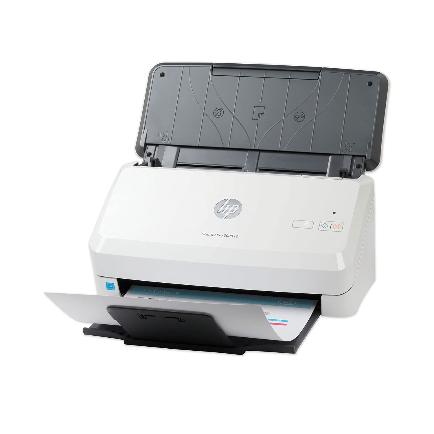HP ScanJet Pro 3000 s4 (6FW07A) 40ppm High-Speed USB 3.0 Color Duplex Document Scanner with 50-Page ADF - Scan Documents, Photos, Receipts & Business Cards - Perfect for Office, Home & Small Business Use with Included TWAIN/ISIS Drivers