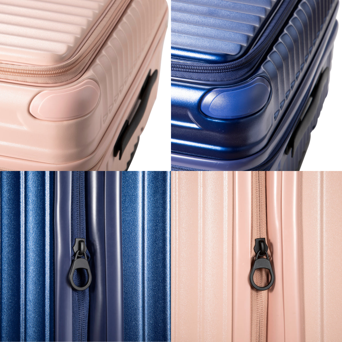 Daycrown 7828 Hinomoto Shock-Absorbing Wheels PC Expandable Front & Middle Opening Luggage - Perfect for Travel, Business Trips & Vacations
