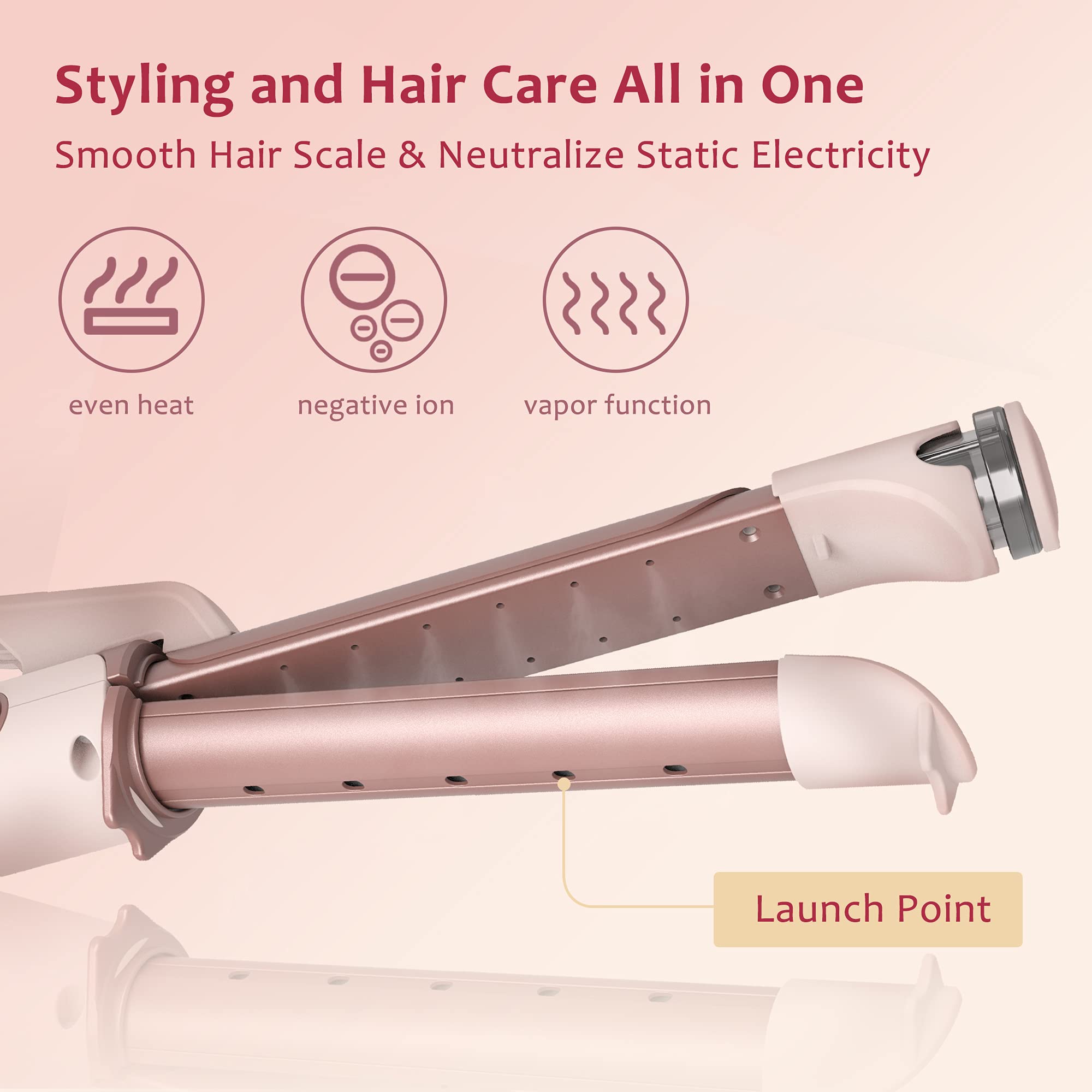 QUICO Professional Hair Straightener HC201 - Salon-Grade Flat Iron for Smooth, Shiny Hair - Perfect for Home & Salon Styling, Travel, and Special Occasions