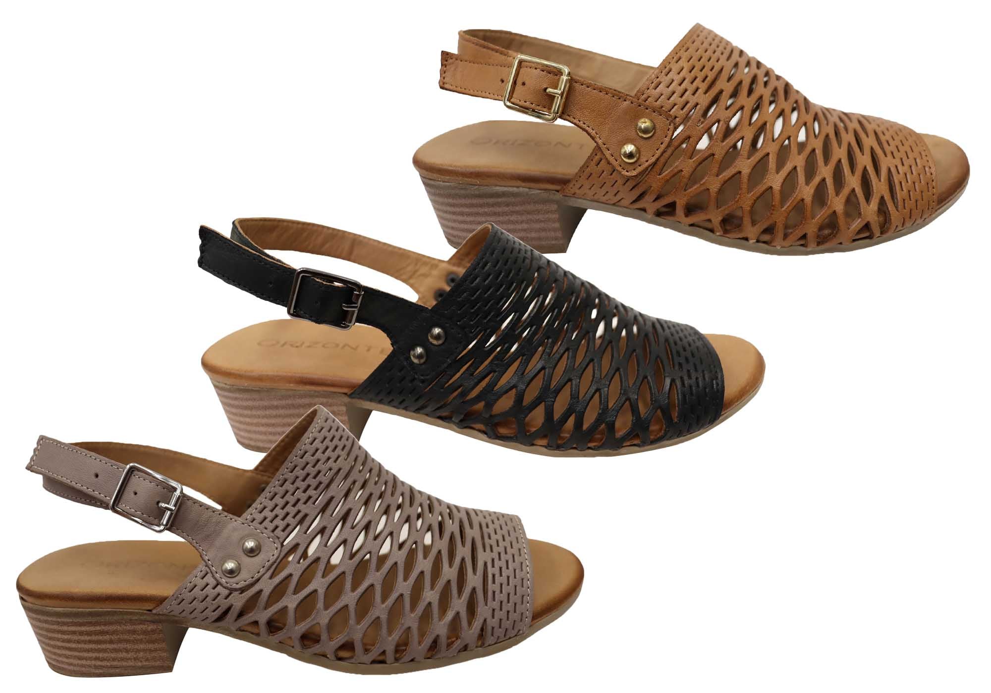 Orizonte Mimosa Women's Comfortable European Leather Sandals - Stylish & Supportive for Walking, Travel & Summer Outfits