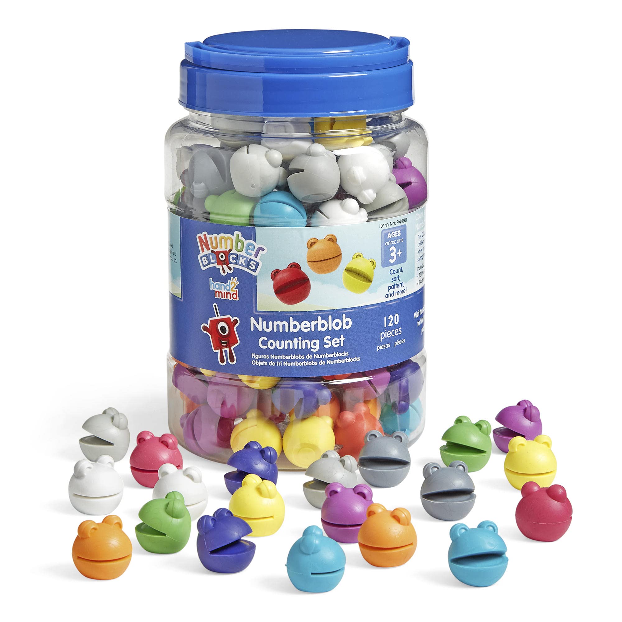 Numberblocks Numberblob Counting Set - Math Counters & Educational Manipulatives for Toddlers | Preschool Learning Toys, Easter Basket Stuffers | Hands-on Math Activities for Kids Classroom & Homeschool