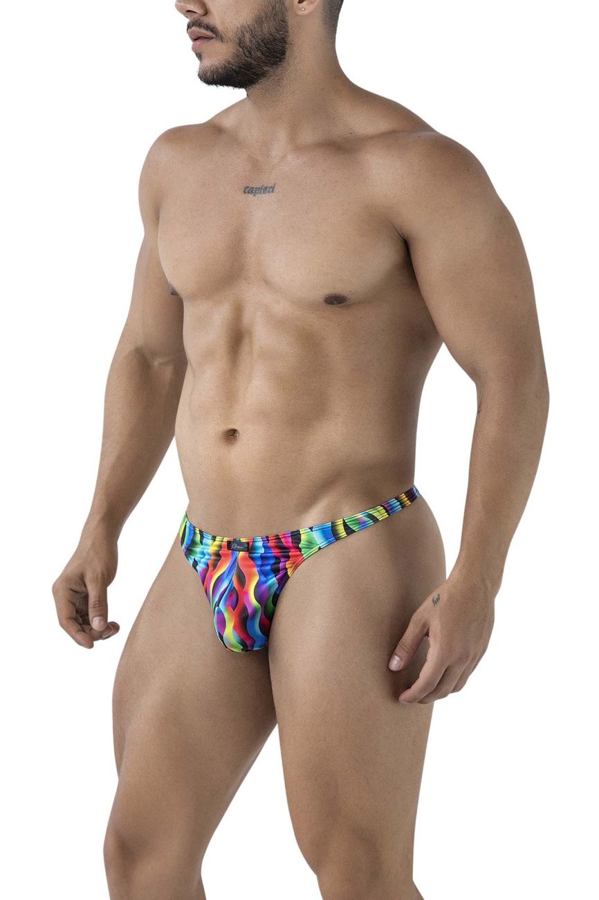 Xtremen Printed Thong Waves - Sexy Women's Underwear for Beach, Pool & Vacation - Comfortable & Stylish Swimwear Cover Up
