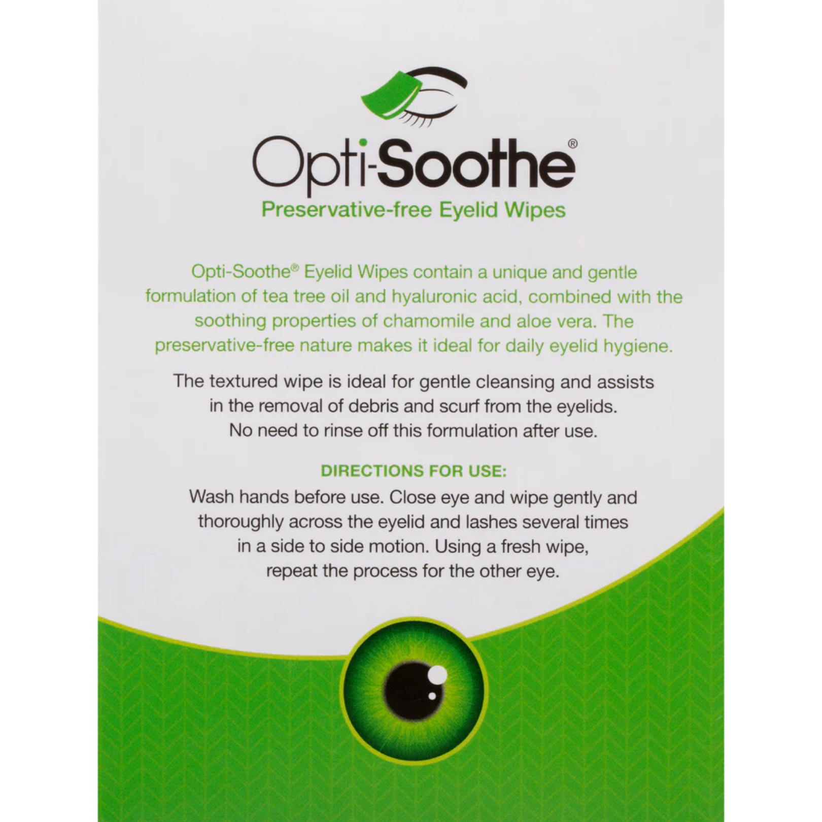 Opti Soothe Preservative-Free Eyelid Wipes (30 Count) - Gentle Eye Cleansing for Dry Eyes, Blepharitis & Makeup Removal - Perfect for Daily Eye Hygiene & Travel