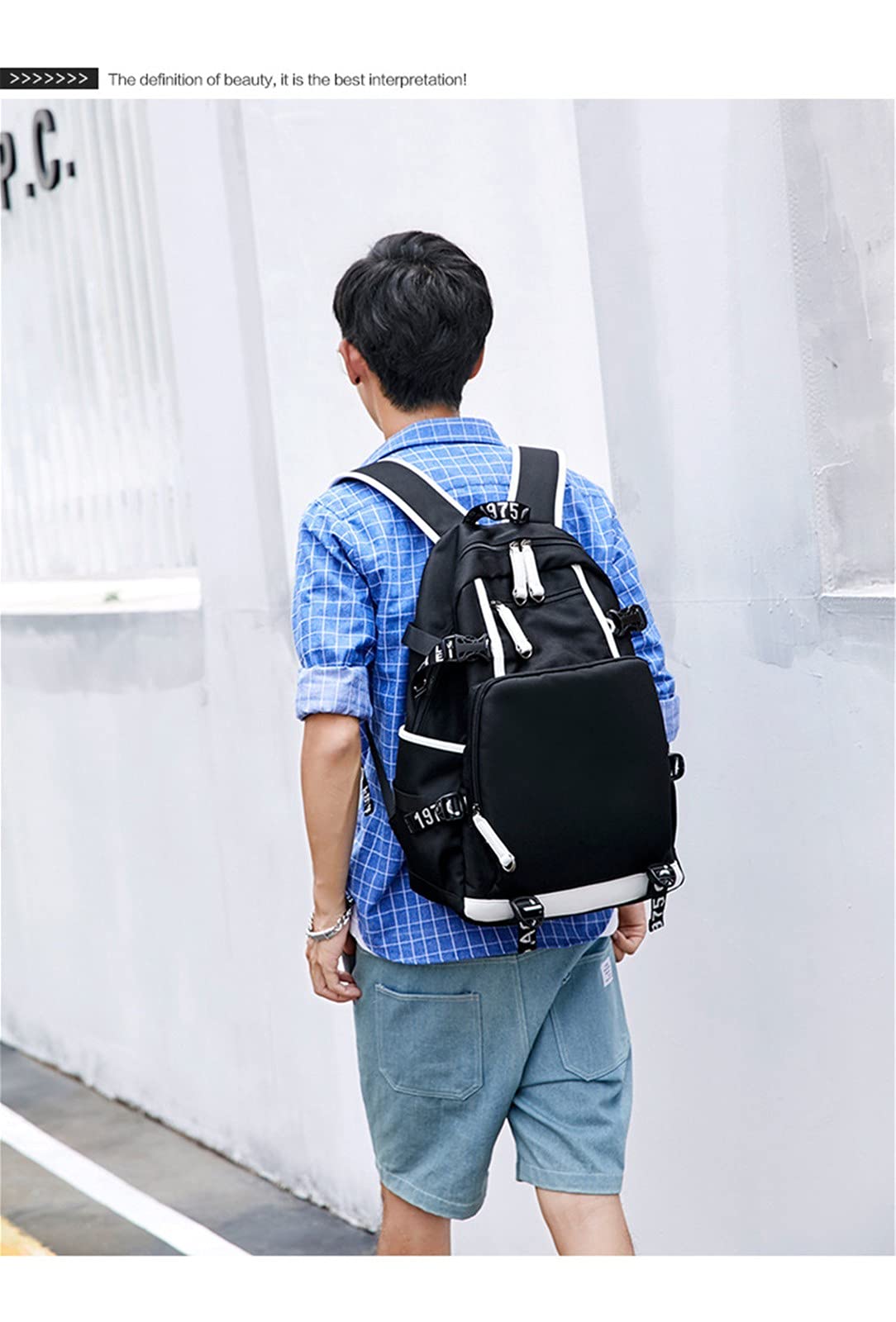 ISaikoy Anime Fairy Tail Backpack - Stylish Laptop Satchel Bookbag for School & Travel - Lightweight Shoulder Bag with Ergonomic Design - Perfect for College, Work, Cosplay & Anime Conventions