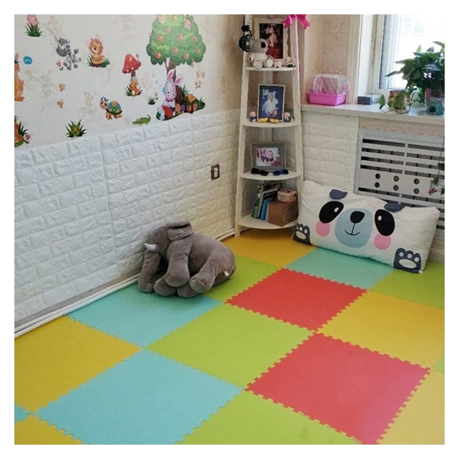 Non-Toxic Foam Play Mat for Babies & Toddlers - 15-Piece Interlocking Floor Tiles (60x60x1.4cm) - Soft Crawling Mat for Nursery, Playroom & Daycare - Perfect for Tummy Time, Learning & Safe Play