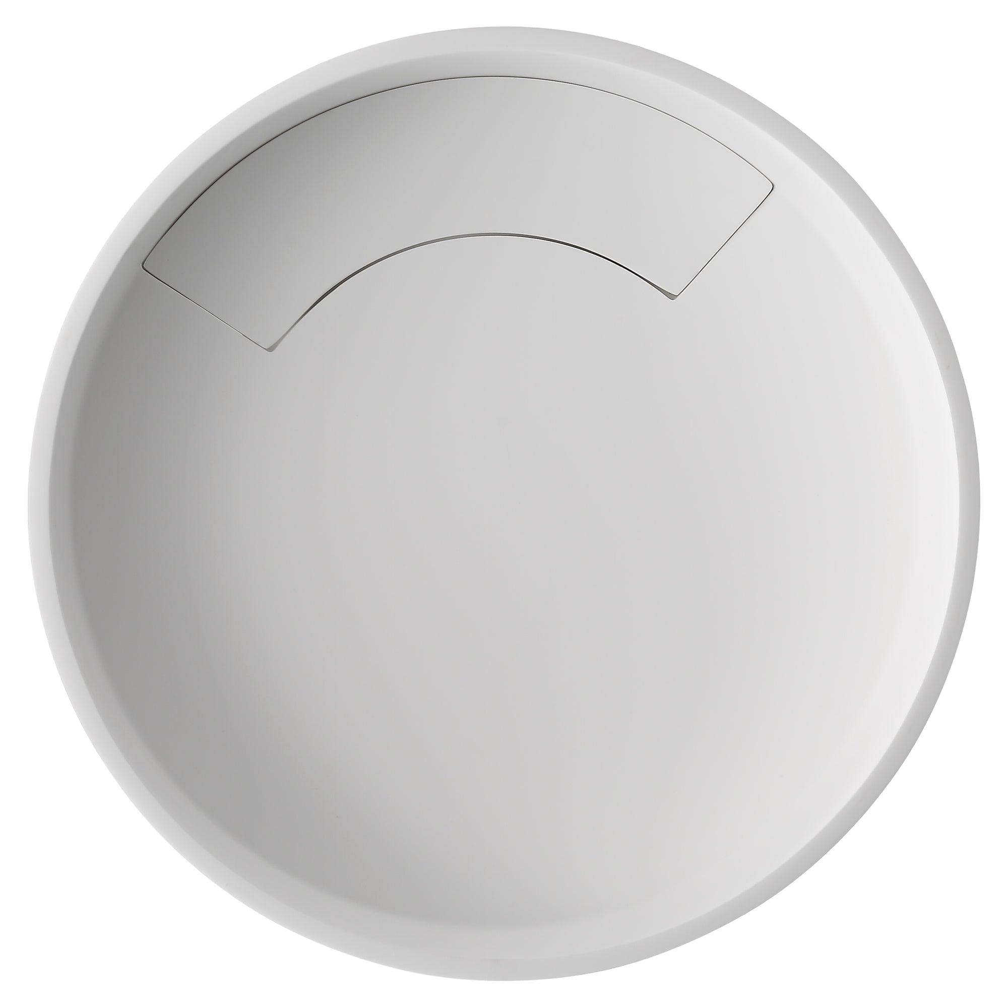 Ancona Round Pure Acrylic Stone Vessel Bathroom Sink in Matte White - Modern Vanity Sink for Bathroom Remodeling & Powder Room Upgrade