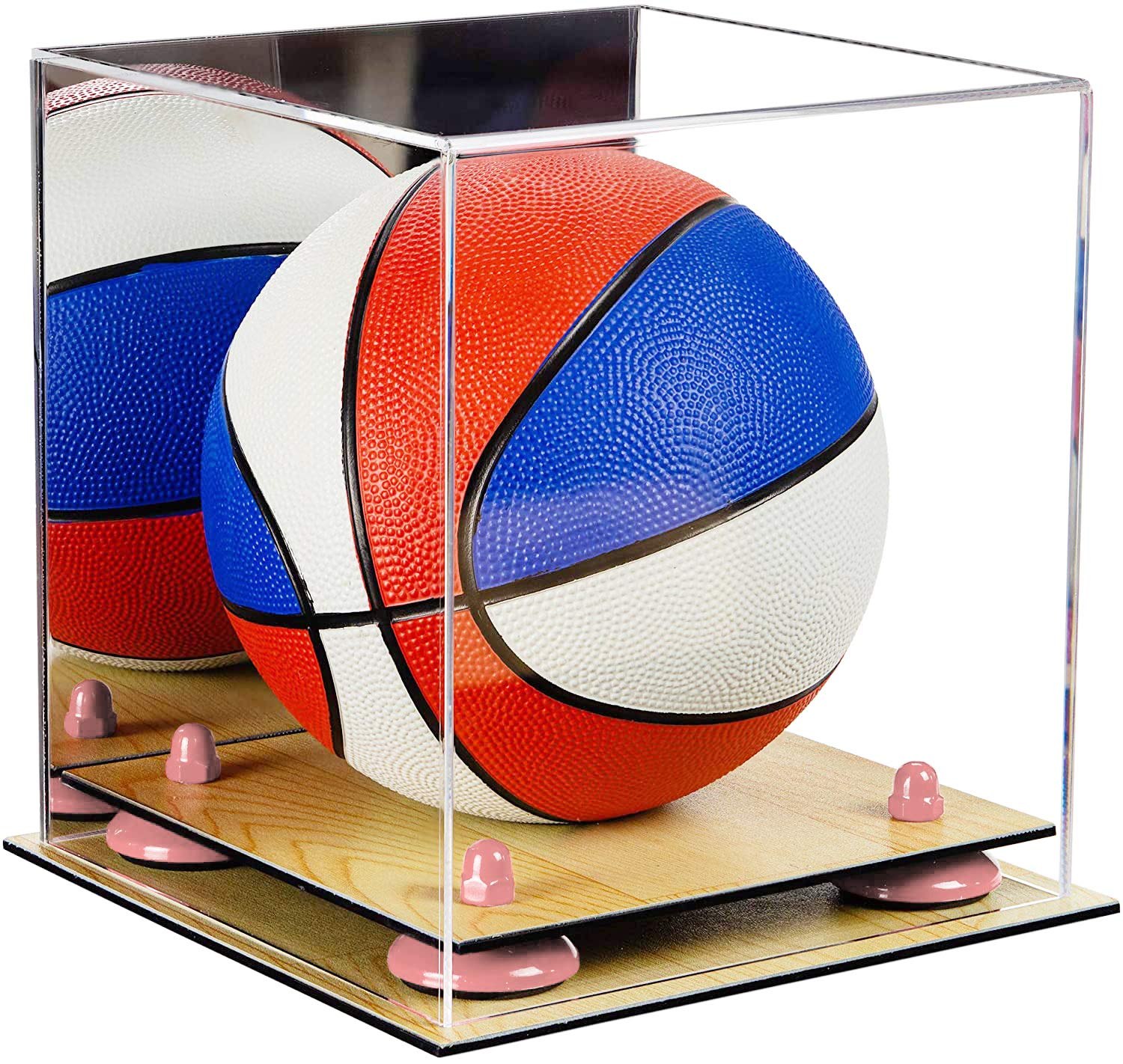 Acrylic Mini Basketball Display Case - Perfect for Collectibles & Memorabilia - Ideal for Home, Office, or Sports Room Decor