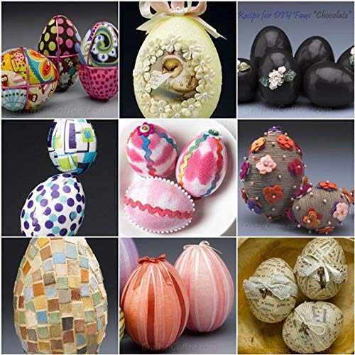 ACTENLY 48 Pcs Natural White Styrofoam Eggs - 2.75 Inch Polystyrene Craft Balls for Easter Decorations, DIY Arts & Crafts, Centerpieces, Holiday Displays, and School Projects