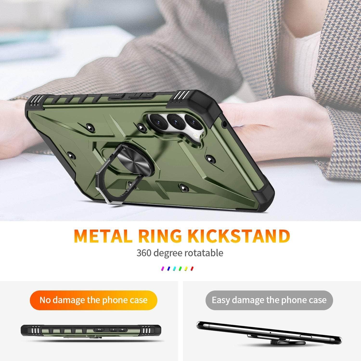 Anti-Slip Finger Ring Phone Case for Samsung Galaxy A14 - Secure Grip for Workouts, Running & Daily Use