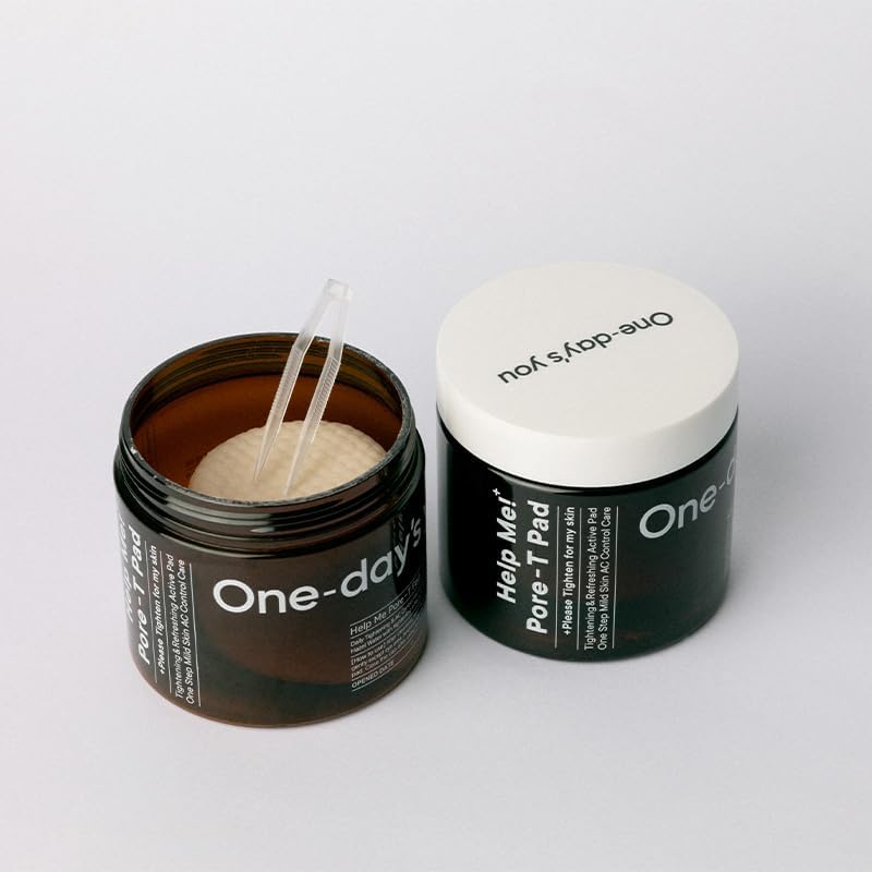 ONE-DAY'S YOU Pore-T Toner Pads | Korean Skincare for Daily Pore Care & Moisturizing | 60 Pads | Perfect for Oily & Sensitive Skin