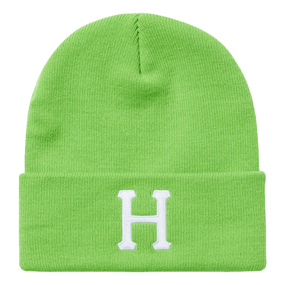 HUF Forever Beanie - Green Knit Winter Hat for Men & Women - Warm & Stylish for Outdoor Activities, Skiing, and Snowboarding