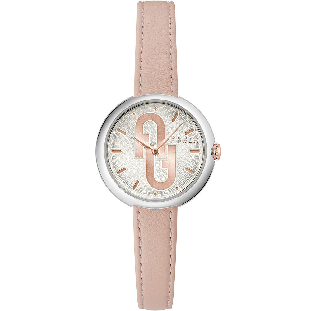 Furla WW00005003L1 Women's Leather Watch - Elegant Nude Design, Water Resistant, Perfect for Casual & Office Wear
