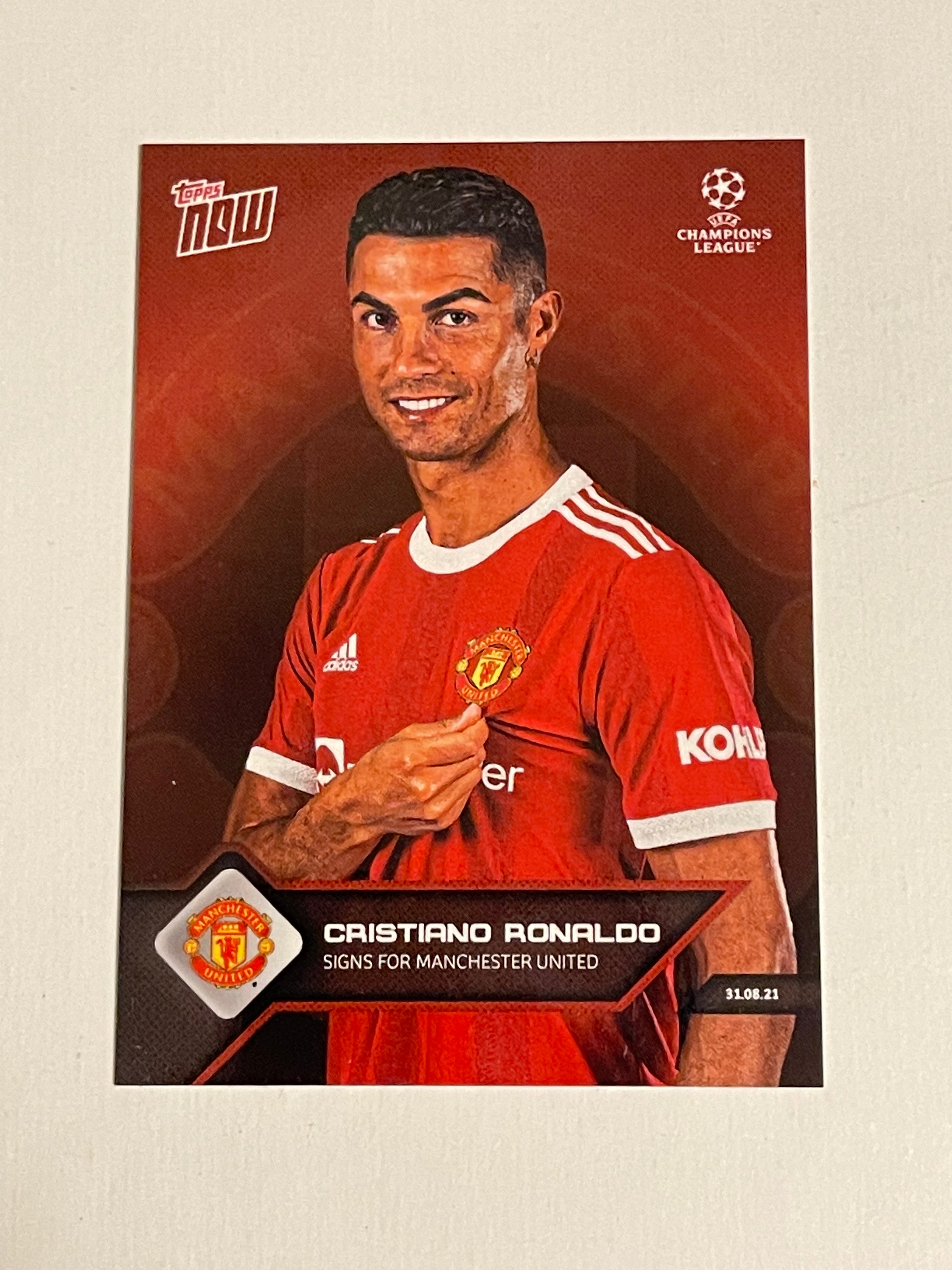 Rare Cristiano Ronaldo Topps Manchester United Soccer Trading Card - Perfect for Collectors, Fans & Sports Memorabilia Enthusiasts