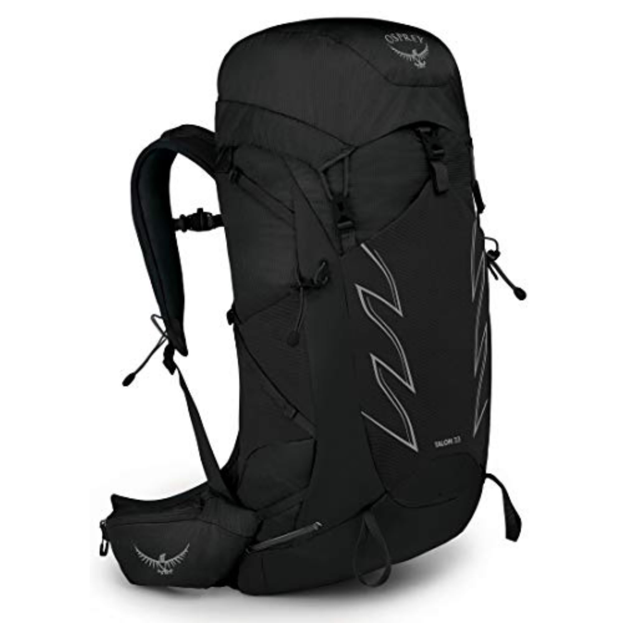 Osprey Talon 33L Men's Hiking Backpack with Hipbelt - Lightweight Trekking Pack for Day Hikes & Outdoor Adventures - Stealth Black, S/M Size