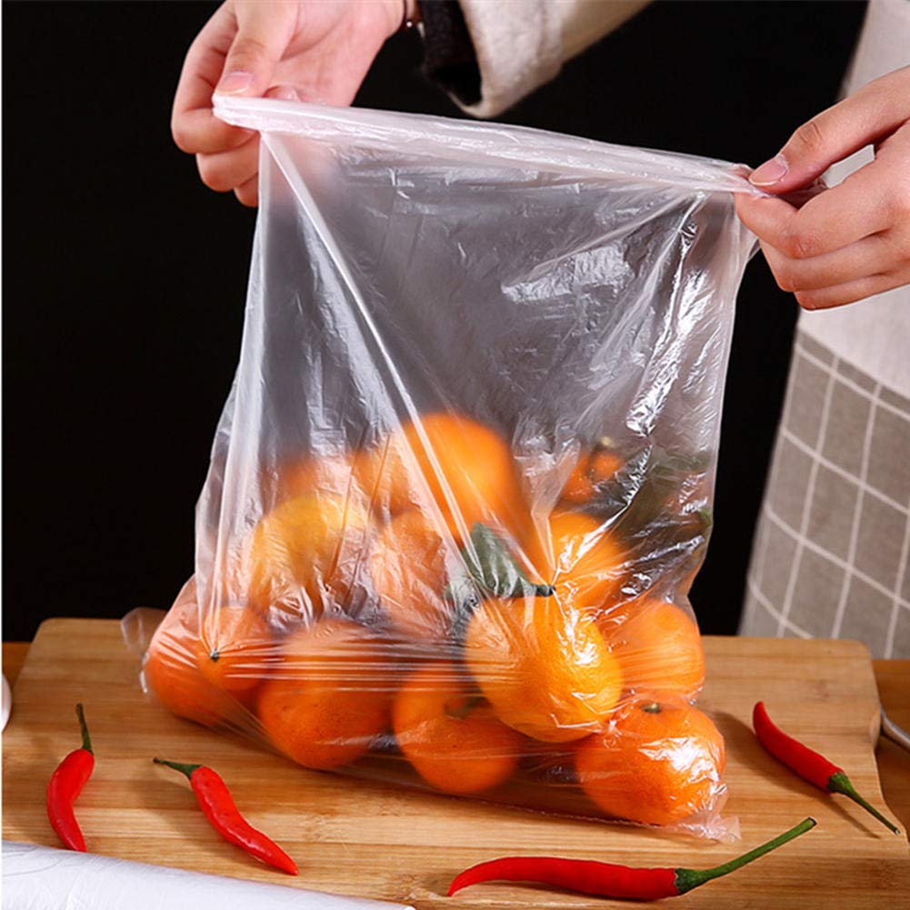 Disposable Plastic Food Storage Bags - 3 Sizes (240 Count) - Freezer Safe, Sandwich, Snack & Meal Prep Bags for Home, Office & Picnics