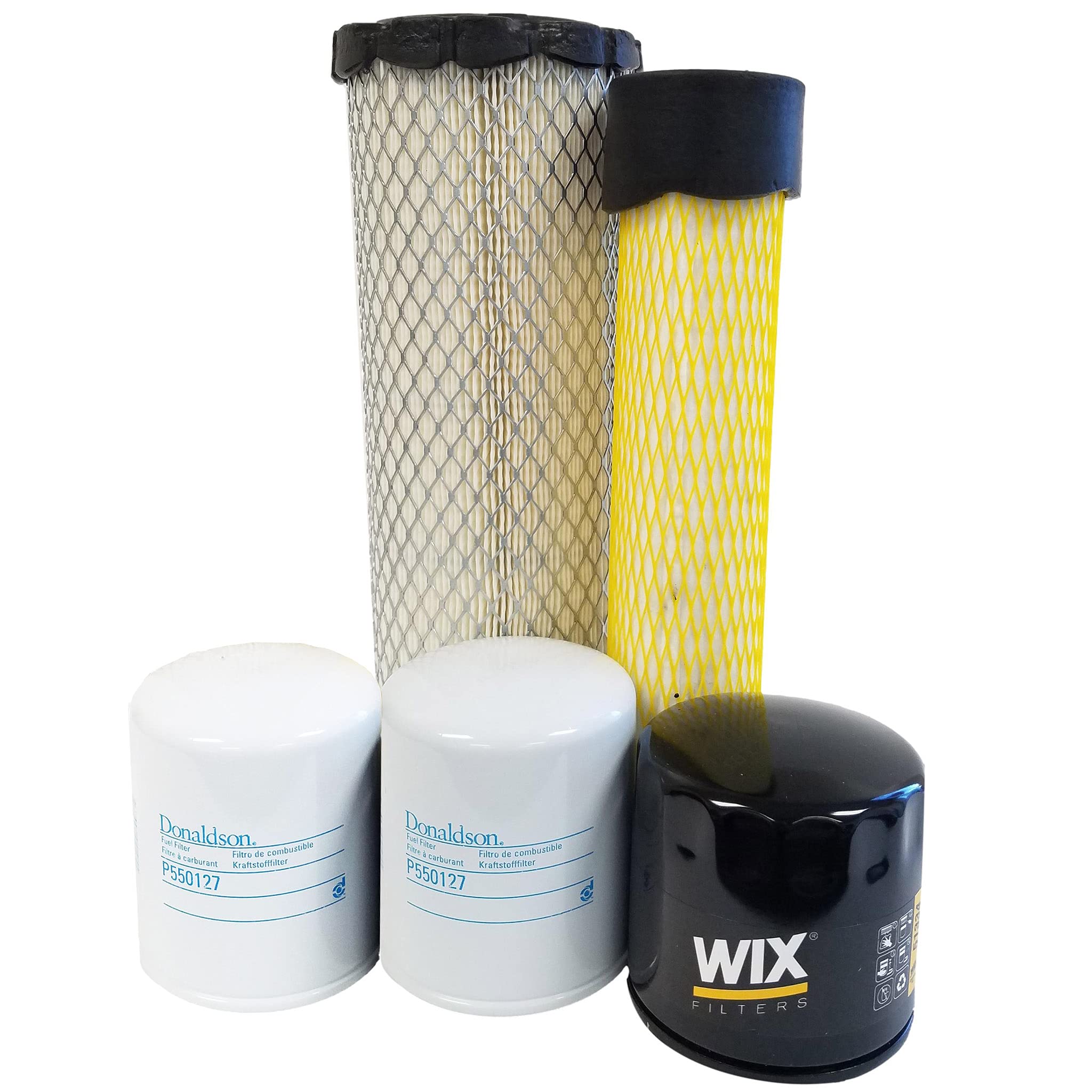 Takeuchi TB125 2002 3TNE82A Engine Replacement Filter Kit - Air Oil Fuel Filters for Heavy Equipment & Construction Machinery - Perfect for Excavator Maintenance & Fleet Servicing