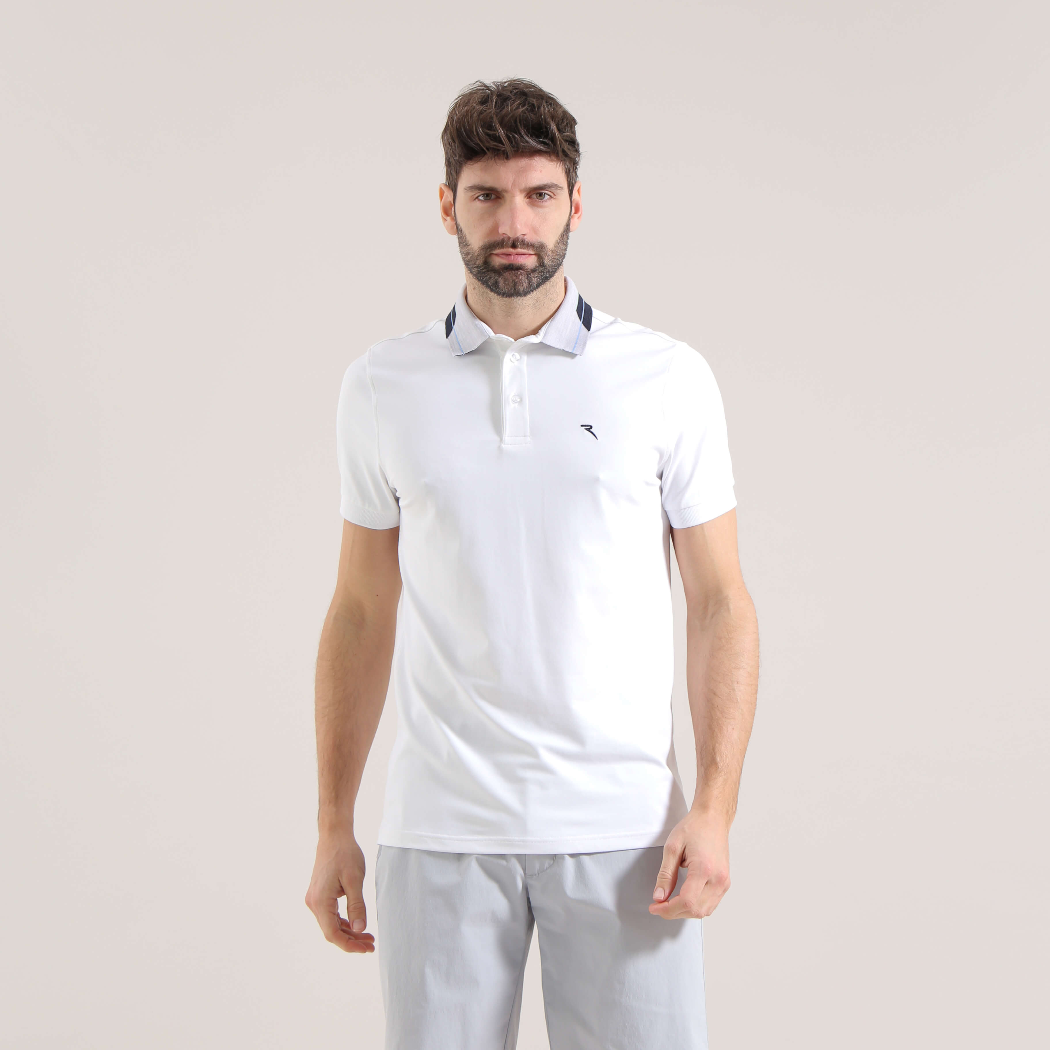 ADEMAS Men's DRY MATIC® Stretch Pique Polo Shirt - Moisture Wicking, Breathable, Quick Dry - Final Sale - Perfect for Golf, Business Casual & Outdoor Activities