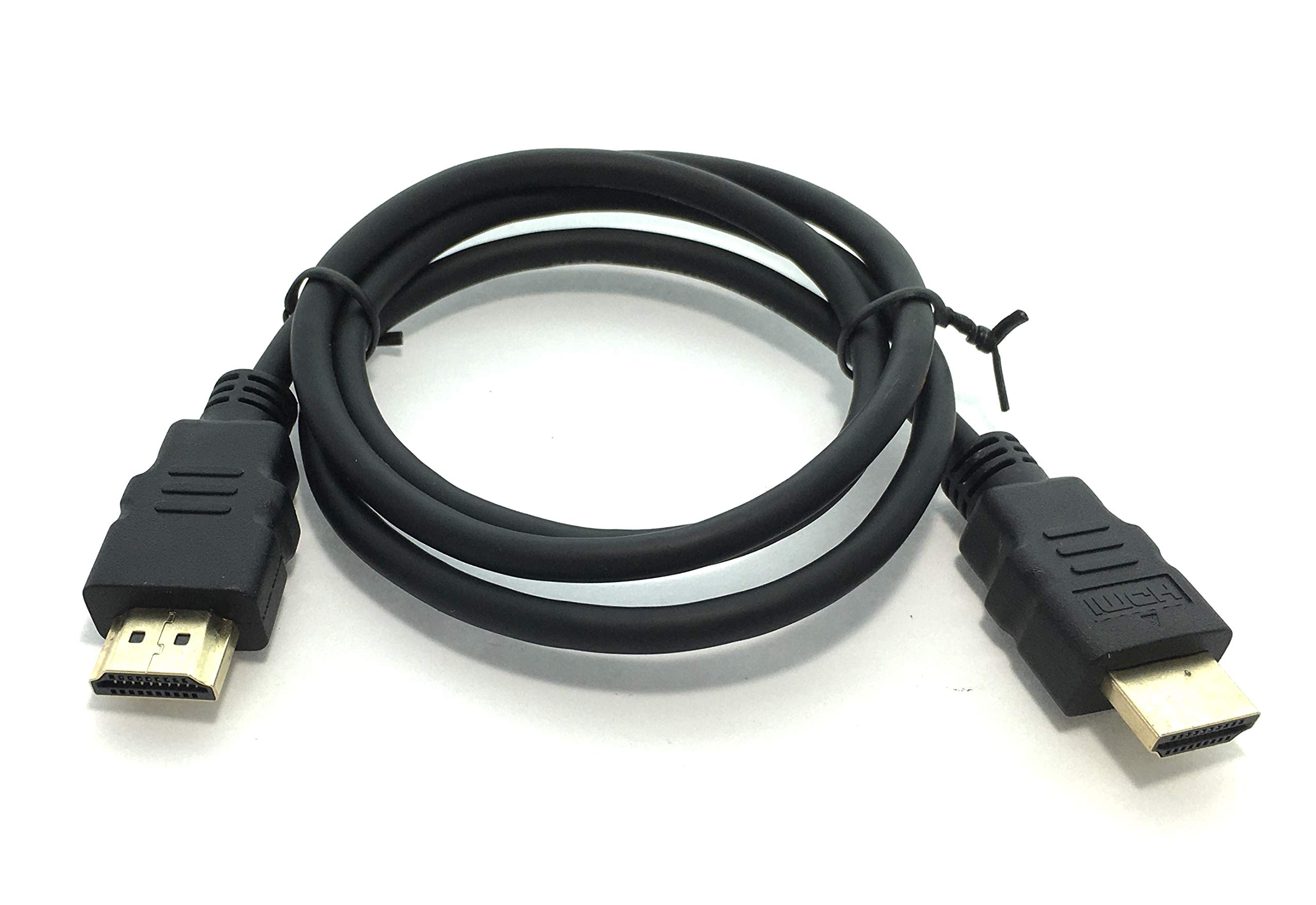 Premium 3FT High Speed HDMI 2.0 Cable - 4K Ultra HD, 18Gbps, Ethernet, 3D, ARC - Heavy Duty Gold-Plated Connectors for Home Theater, Gaming, PC, TV & Projector Connections