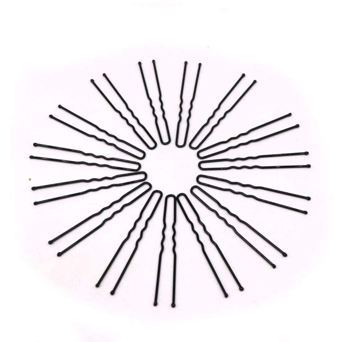 HOC® 100pcs U-Shape Hair Pins for Women - Bridal Bun Styling with Storage Box