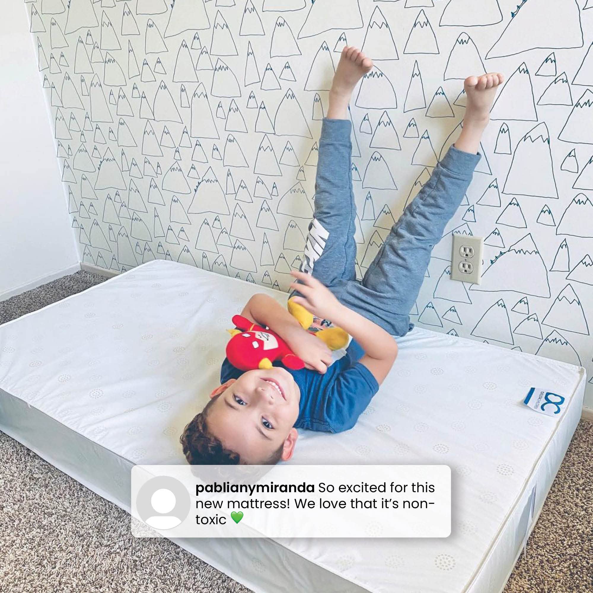 **Baby Shark Toddler Bed with Twinkle Galaxy Mattress - Waterproof, Lightweight Plastic Sleep & Play Bed for Kids - Perfect for Nursery, Daycare & Travel**