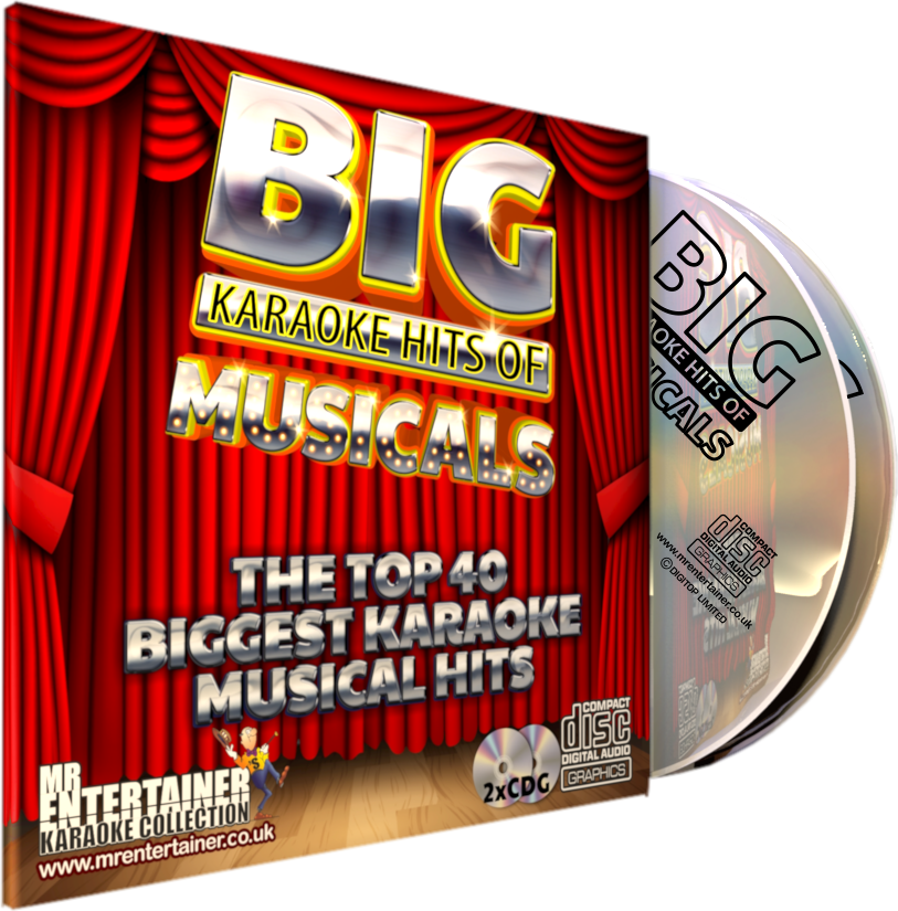 Mr Entertainer Big Karaoke Hits of Musicals - Best Broadway & Showtunes Karaoke Songs for Parties, Home Entertainment & Sing-Along Fun