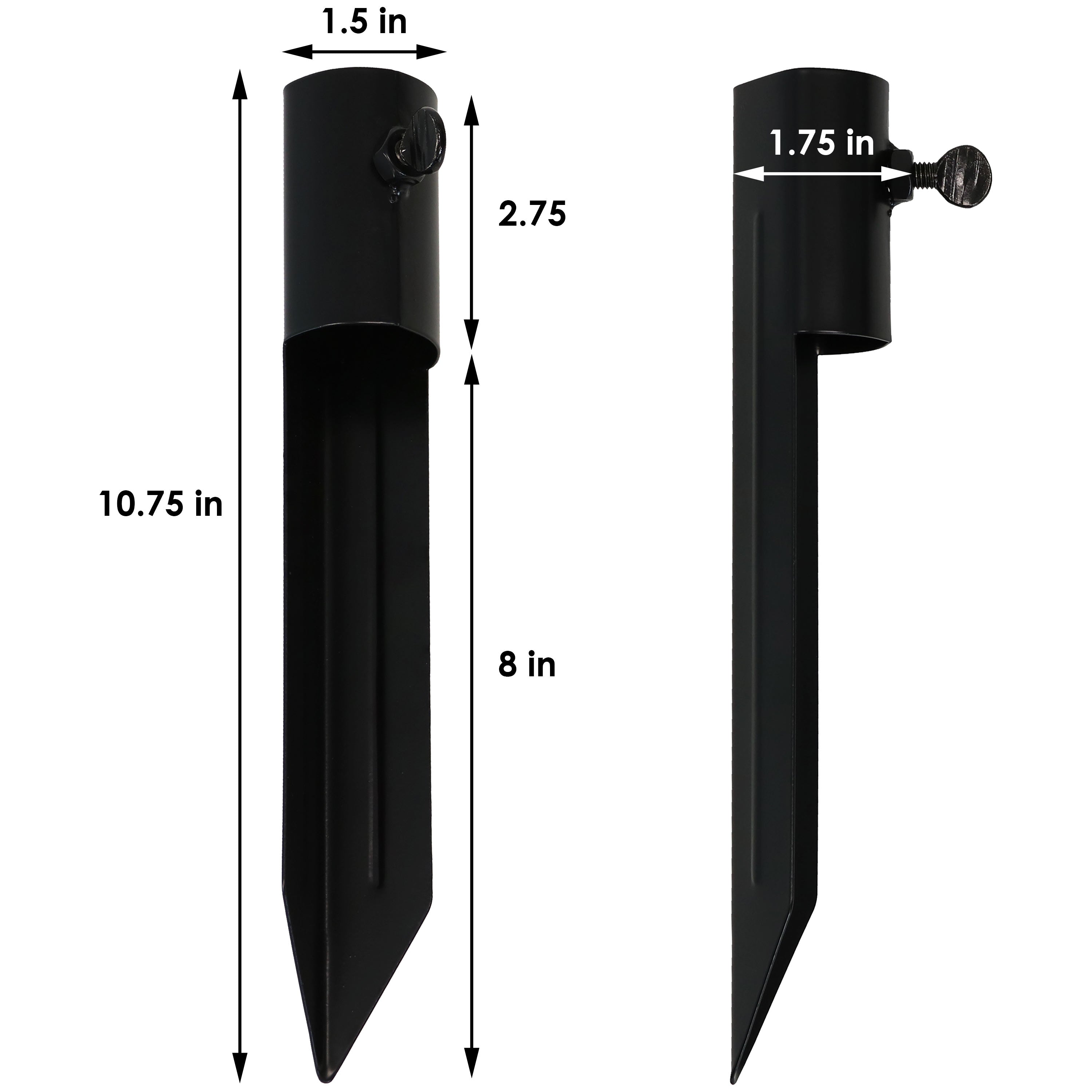 Heavy Duty Steel Torch Stakes for Outdoor Lights & Torches - Weather Resistant Garden & Patio Decor for Backyard, Camping & Landscape Lighting