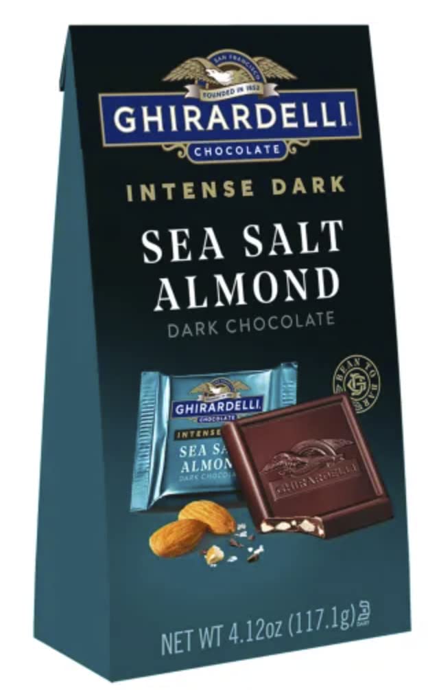 Ghirardelli Dark Chocolate Variety Pack - Sea Salt Caramel, Intense Dark, Raspberry for Gifts & Desserts