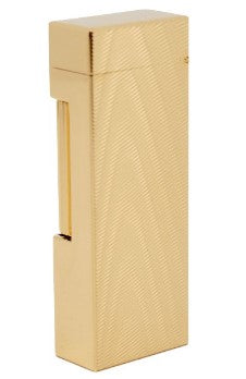 Dunhill Rollagas Moire Gold Plated Lighter - Premium Luxury Windproof Cigarette Lighter for Smoking, Collecting & Gifting - Perfect for Cigar Enthusiasts, Outdoor Use & Elegant Events