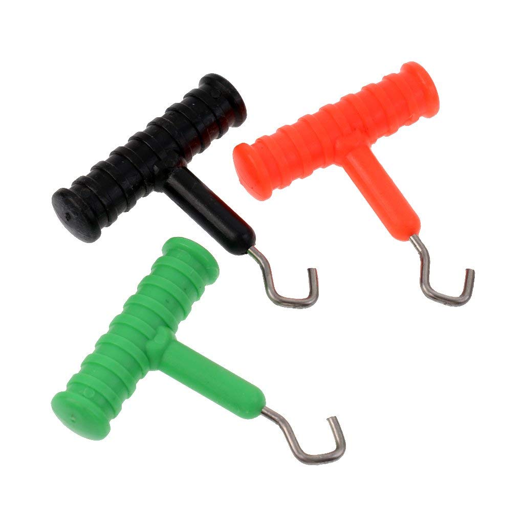 3Pcs Carp Fishing Knot Puller Tool - Professional Rig Making Kit for Sea Fishing & Hair Rig Accessories | Durable & Precise Processed | Perfect for Freshwater & Saltwater Angling