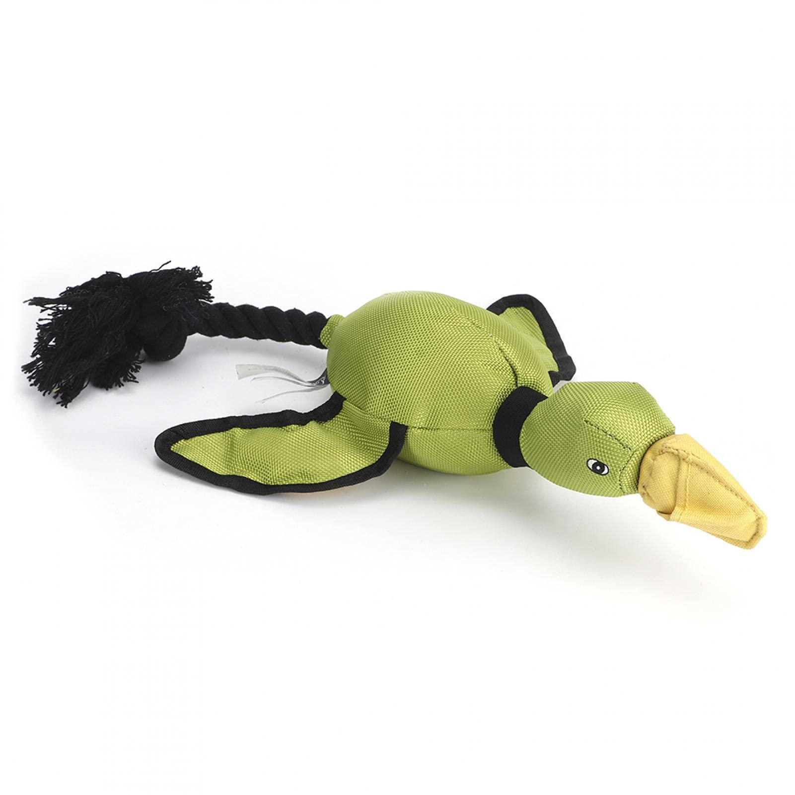 Durable Oxford Cloth Pet Chew Toys with Retractable Duckbills - Teeth Cleaning & Interactive Training Toy for Dogs and Cats (Green) - Perfect for Puppy Teething, Dental Care, and Bonding Playtime