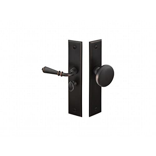 Right Hand Rectangular Screen Door Lock - Oil Rubbed Bronze Finish | Secure Patio, Porch & Entry Doors | Durable Outdoor & Indoor Use
