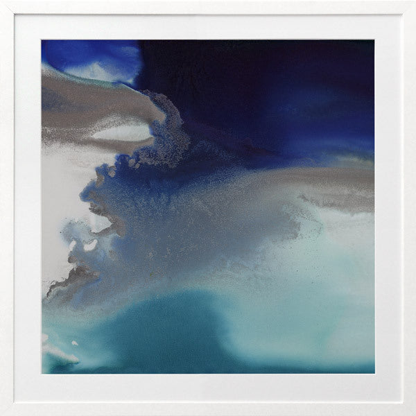 Aquatica II Framed Ocean Art Print - Coastal Wall Decor for Beach House, Living Room & Office