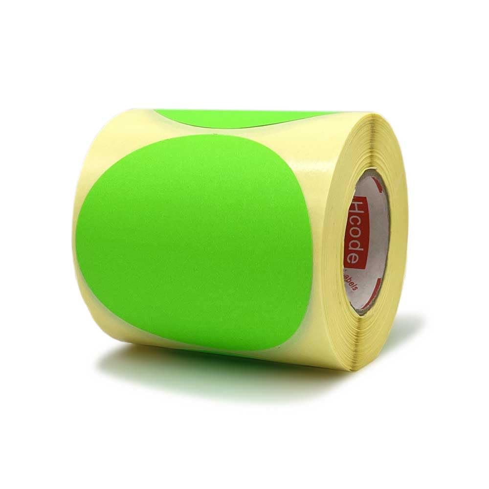 3 Inch Round Blank Color Coding Labels - 250 Pcs Fluorescent Target Stickers for Shooting Practice, Gun Range, Classroom Organization & Inventory Management