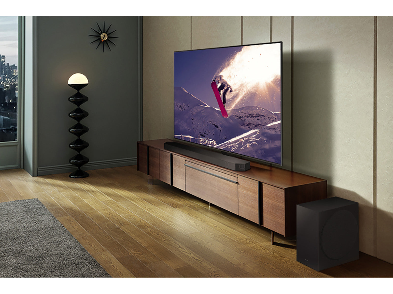 Samsung HW-Q800C 3.1.2ch Soundbar with Dolby Atmos & DTS:X - Wireless Subwoofer, Alexa Built-in - Premium Home Theater Audio for Movies, Music & Gaming