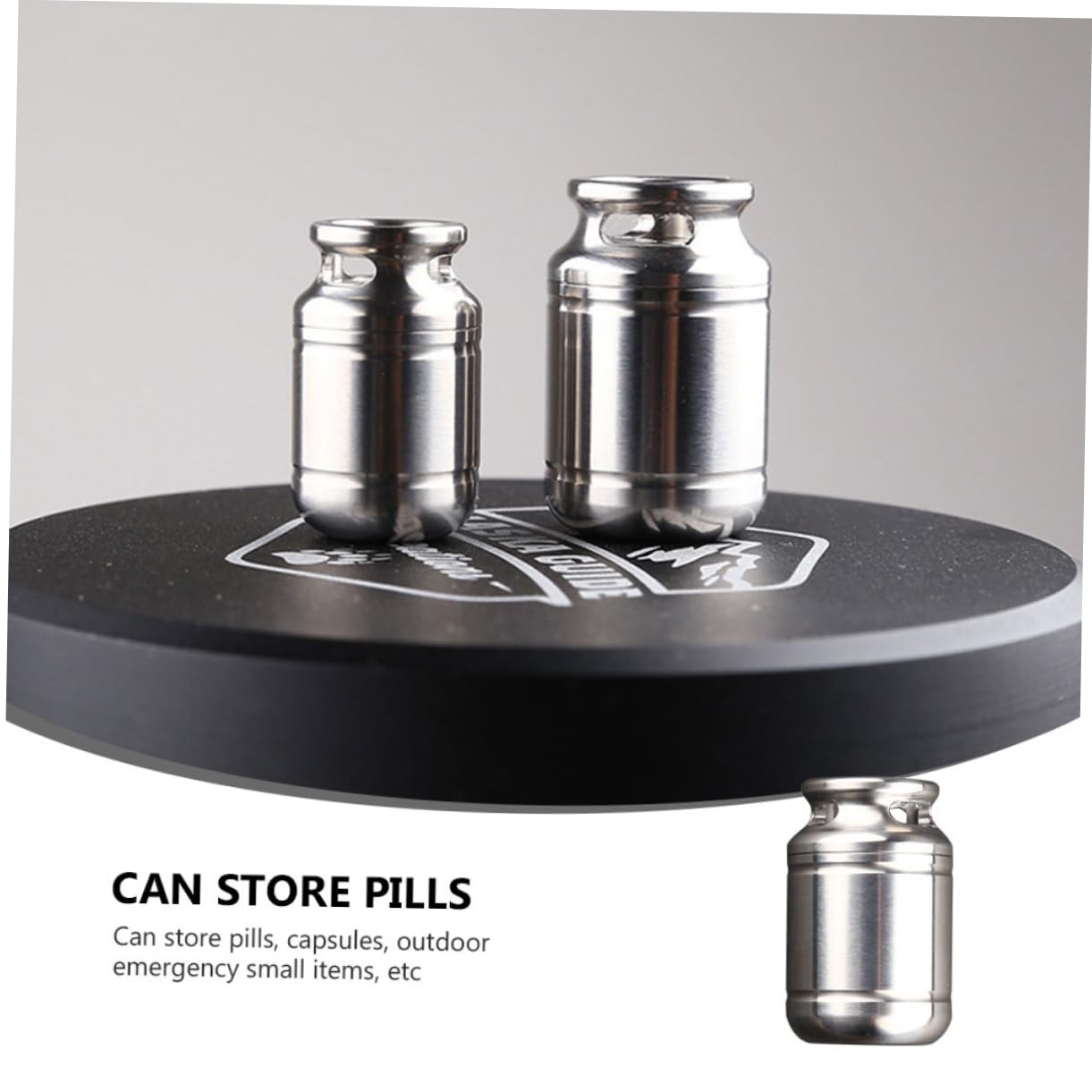 Waterproof Keychain Pill Holder - Mini Emergency Pill Case for Travel, Hiking & Daily Use | Portable Pocket Pill Fob for Medication Storage