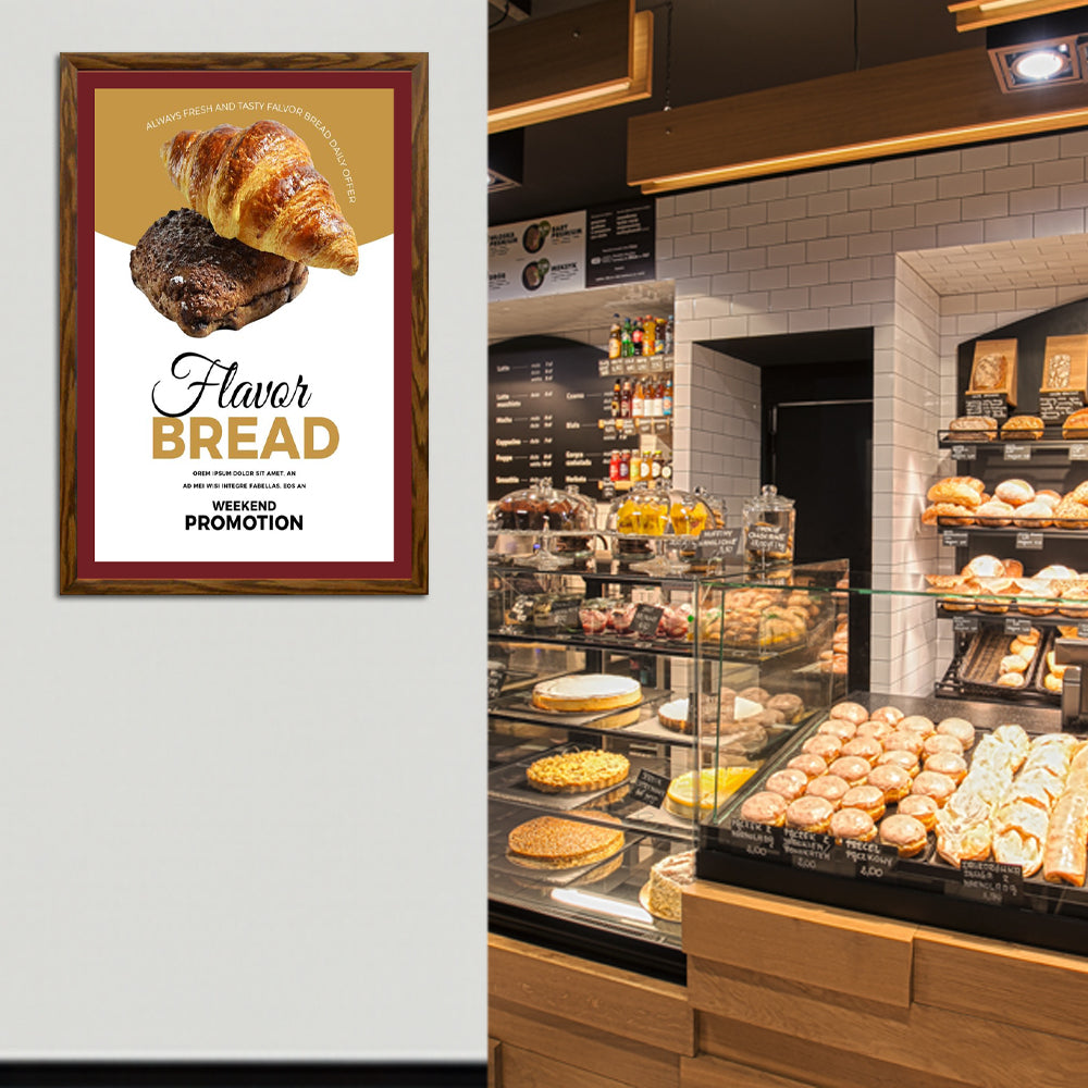 30x36 Designer Wood Snap Frames for Posters - 2 Wide Matboard Included - Perfect for Home Decor, Office Displays & Art Exhibitions