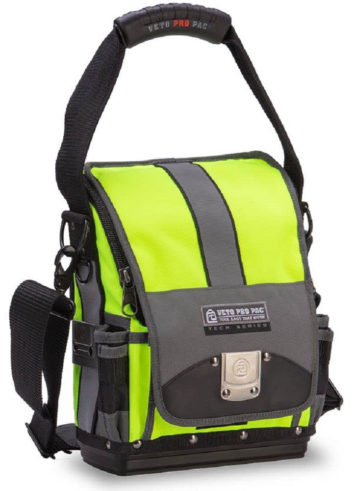 Veto Pro Pac TP-XL Extra Large Heavy Duty Tool Pouch for Electricians, Contractors & DIY - Durable Nylon Construction with Multiple Pockets for Easy Access - Perfect for Job Sites, Construction & Home Repairs