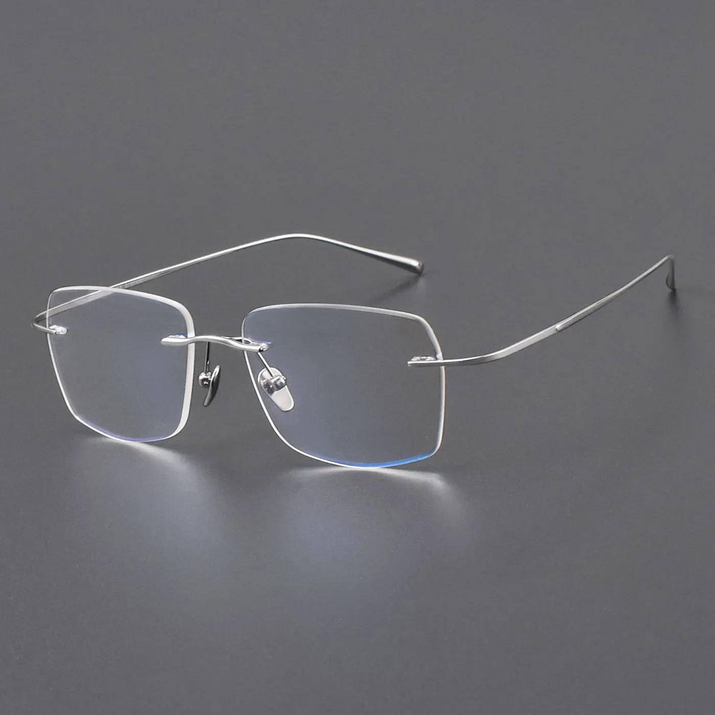 Aror Women's Rimless Irregular Square Titanium Eyeglasses 41819 - Lightweight & Durable Titanium Frame for Fashion & Reading Glasses - Perfect for Office, Driving, and Daily Wear