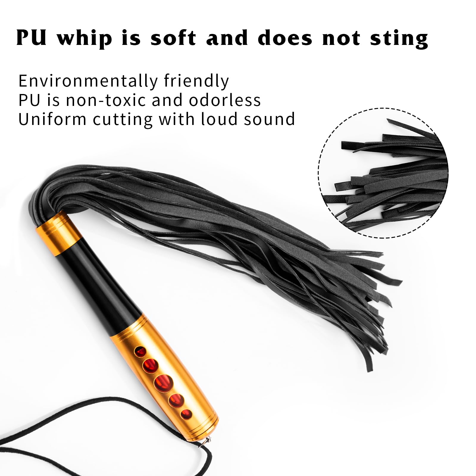 Premium BDSM Whip - Genuine Leather Flogger for Couples, Sensual Spanking Paddle & Adult Sex Toy - Perfect for Role Play, BDSM, and Intimate Bonding - Enhance Your Bedroom Experience with This Handcrafted Flogger