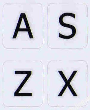 Non-Transparent Grey Background Keyboard Stickers - English US Large Uppercase Letters for Laptops & Desktop Computers | Perfect for Office Work, Gaming & Typing