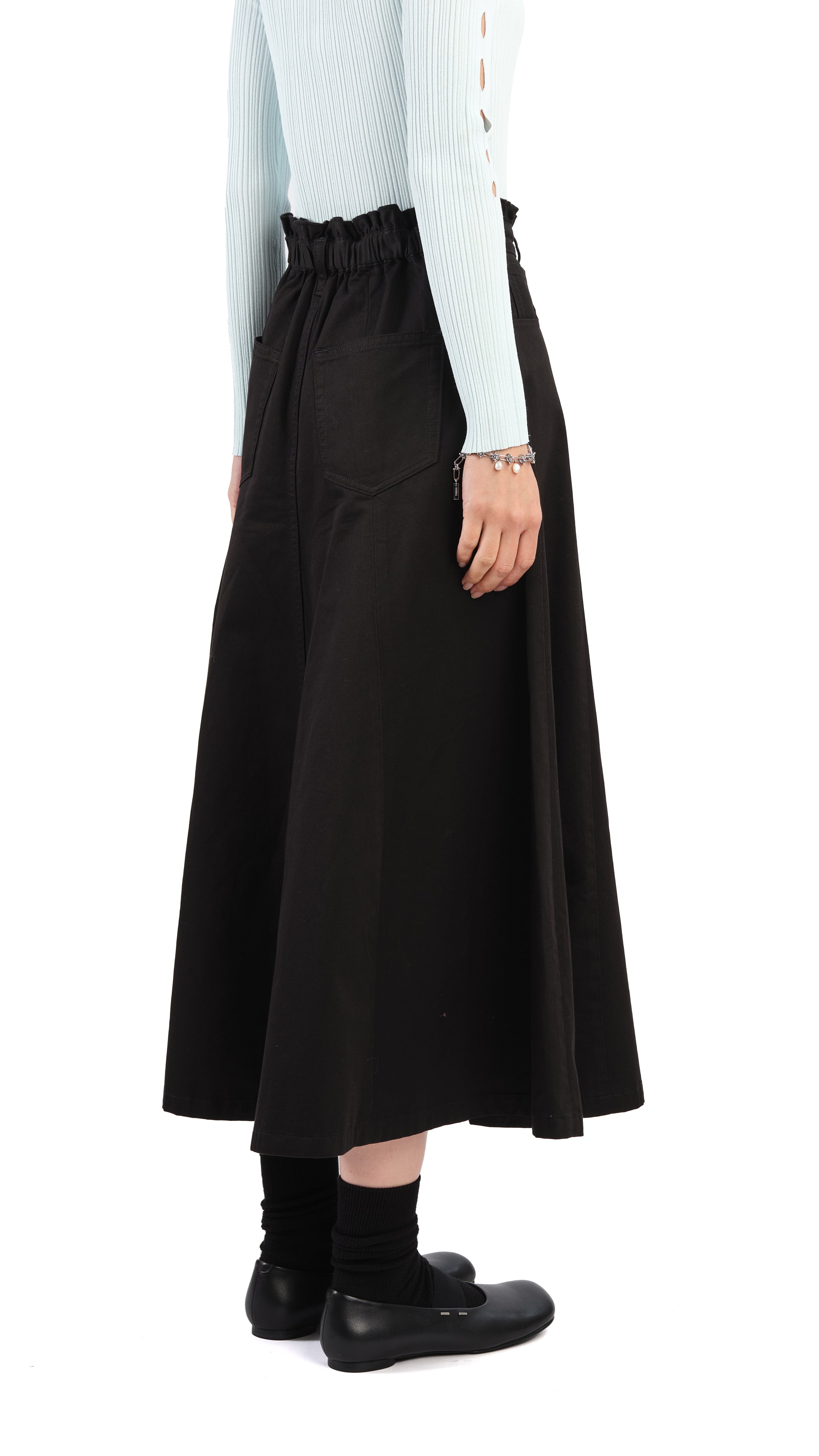 Women's Ruffles Trim Skirt - Elegant Flowy A-Line Midi Skirt with Floral Print | Perfect for Office Wear, Date Night & Spring Outfits