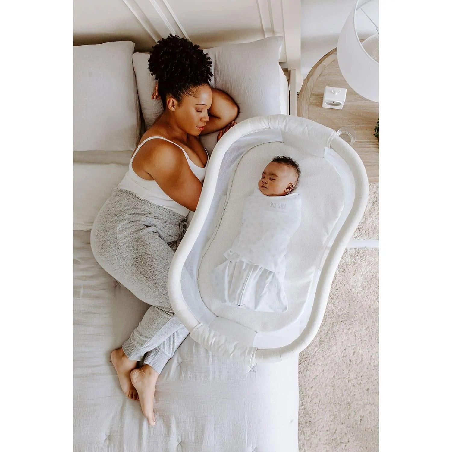 HALO™ Bassinest™ Premiere Series Swivel Sleeper for Newborns - 360° Rotating Baby Bassinet with Nightlight & Soothing Vibrations | Perfect for Nursery, Bedside Co-Sleeping & Late Night Feedings