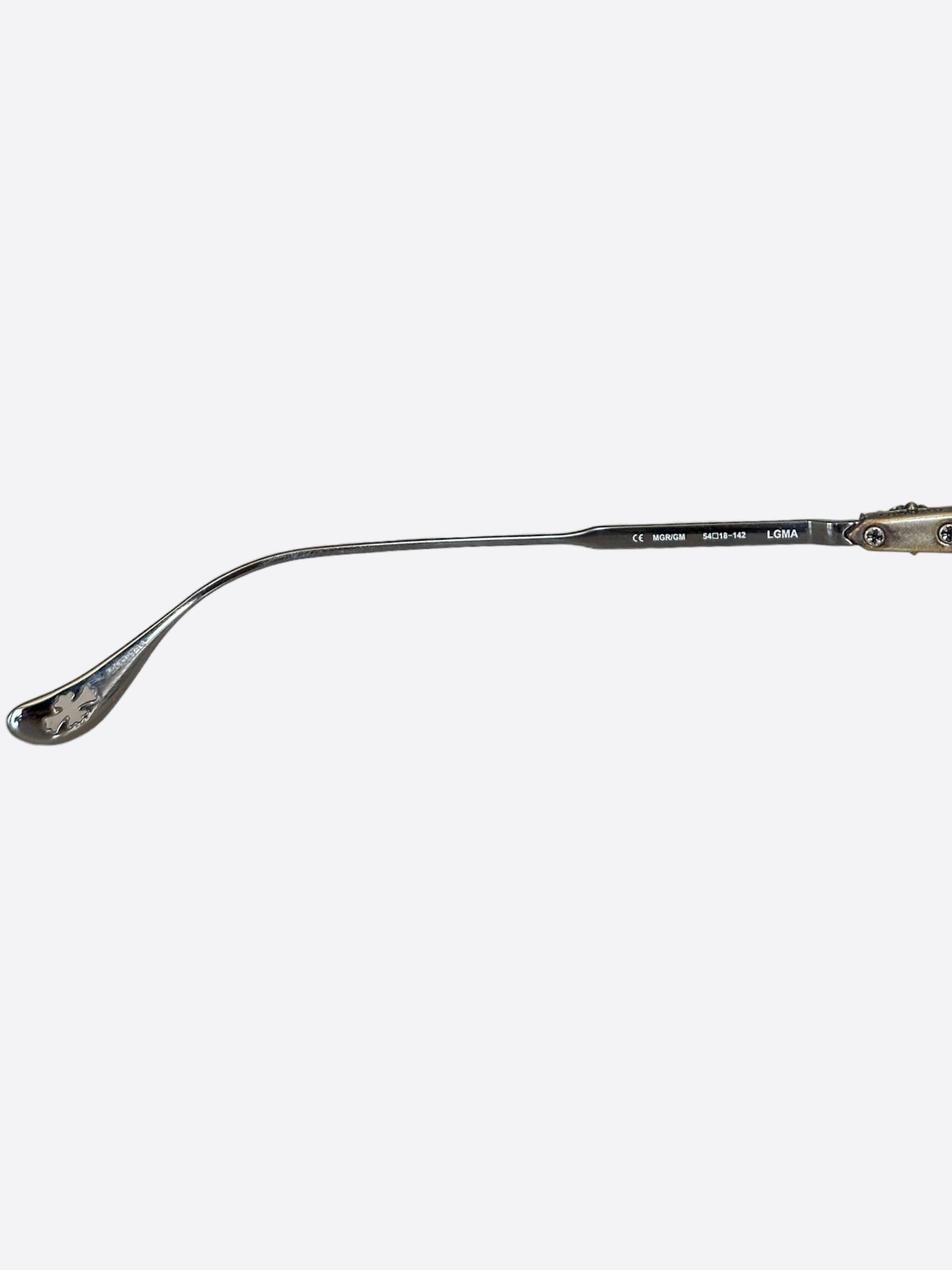 Chrome Hearts Silver Diamond LGMA Sunglasses for Men & Women - Luxury Designer Shades for Fashion & Outdoor Activities