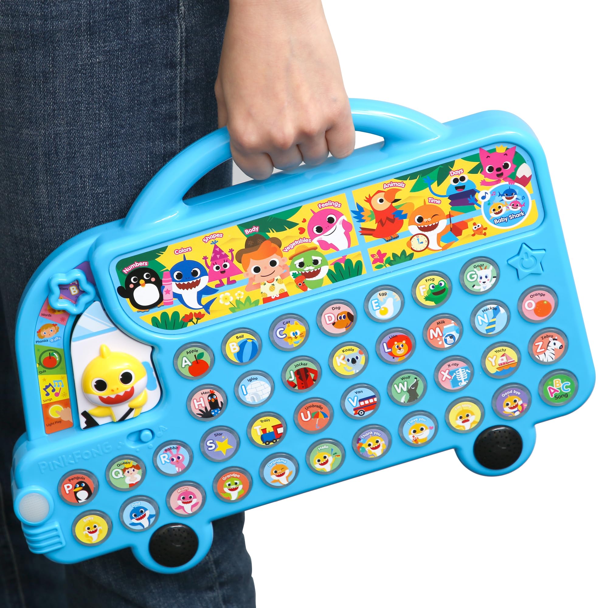 Pinkfong Baby Shark ABC Alphabet Bus Sound Pad - Interactive Learning & Educational Toy for Toddlers 1-3 | Fun Baby Shark Books & Toys | Perfect Gift for Boys & Girls | Ideal for Preschool Learning & Playtime Activities