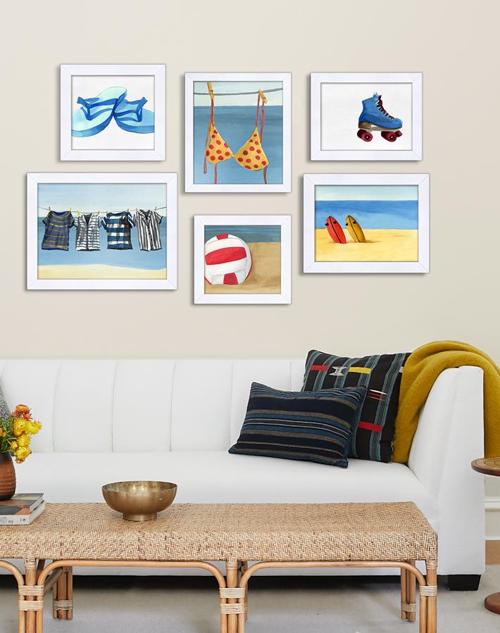 Nathan Turner 'Endless Summer' Framed Wall Art - Perfect for Beach House Decor, Living Room & Bedroom Aesthetics