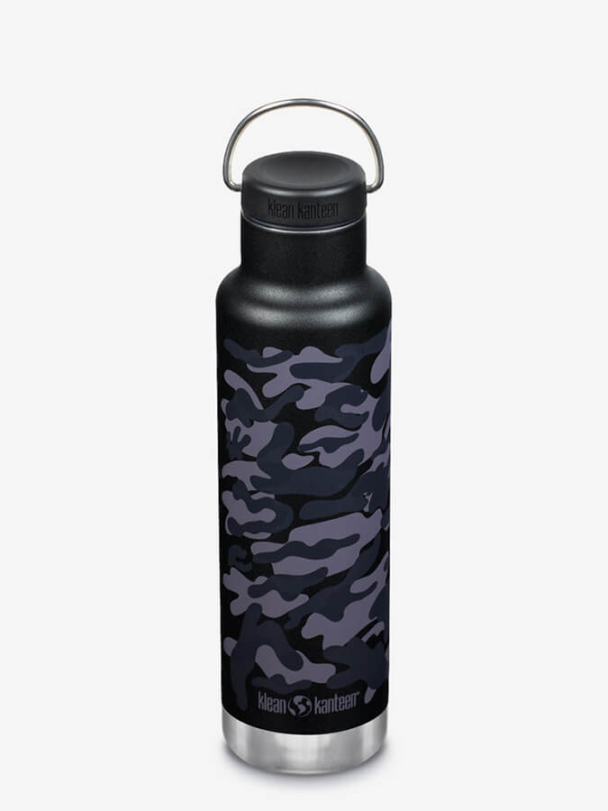 Klean Kanteen 20oz Vacuum Insulated Stainless Steel Water Bottle with Loop Cap | Leakproof & BPA-Free | Perfect for Hiking, Gym & Everyday Use