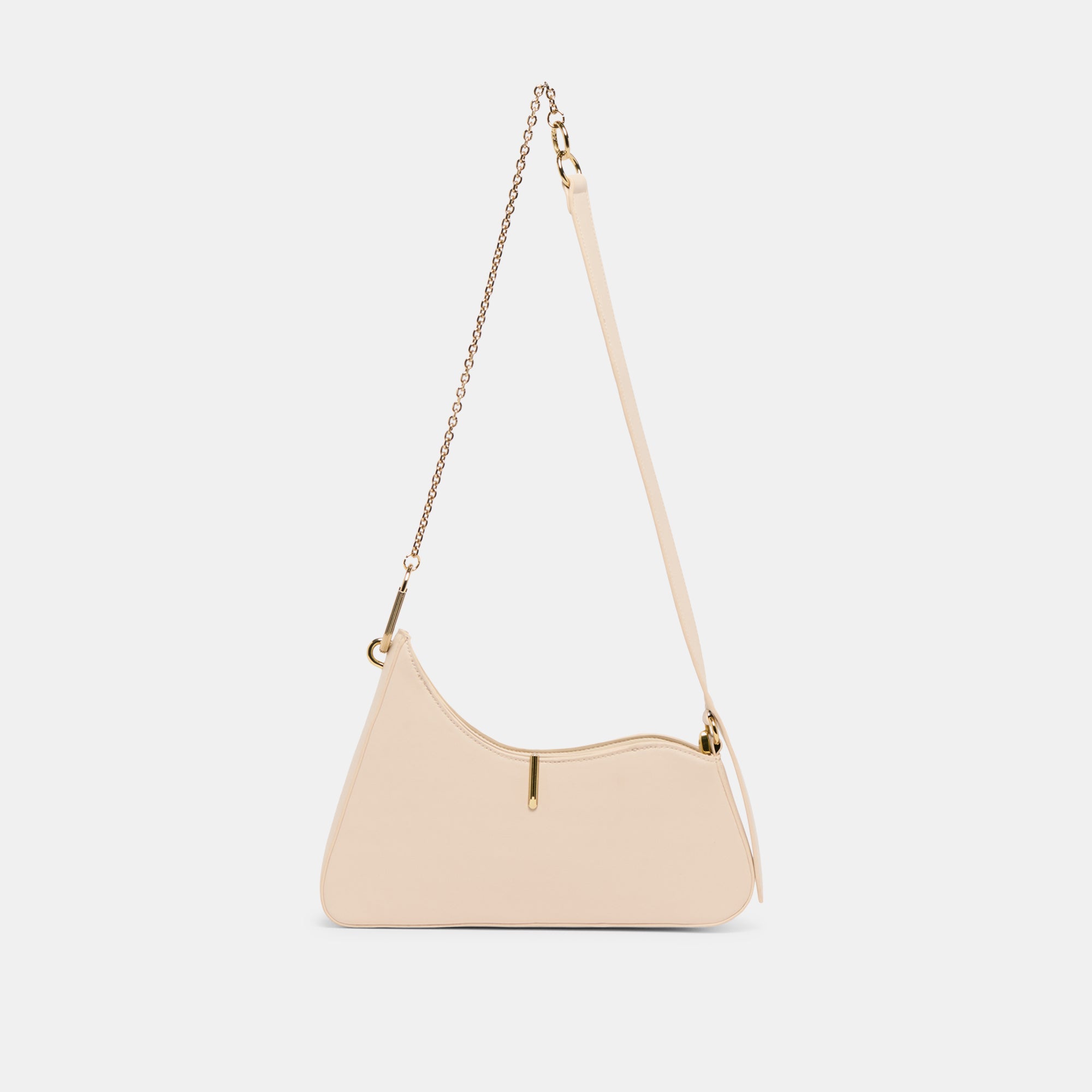 PRYA Genuine Leather Shoulder Bag for Women - Cream Crossbody Purse with Adjustable Strap, Perfect for Work, Travel & Everyday Use