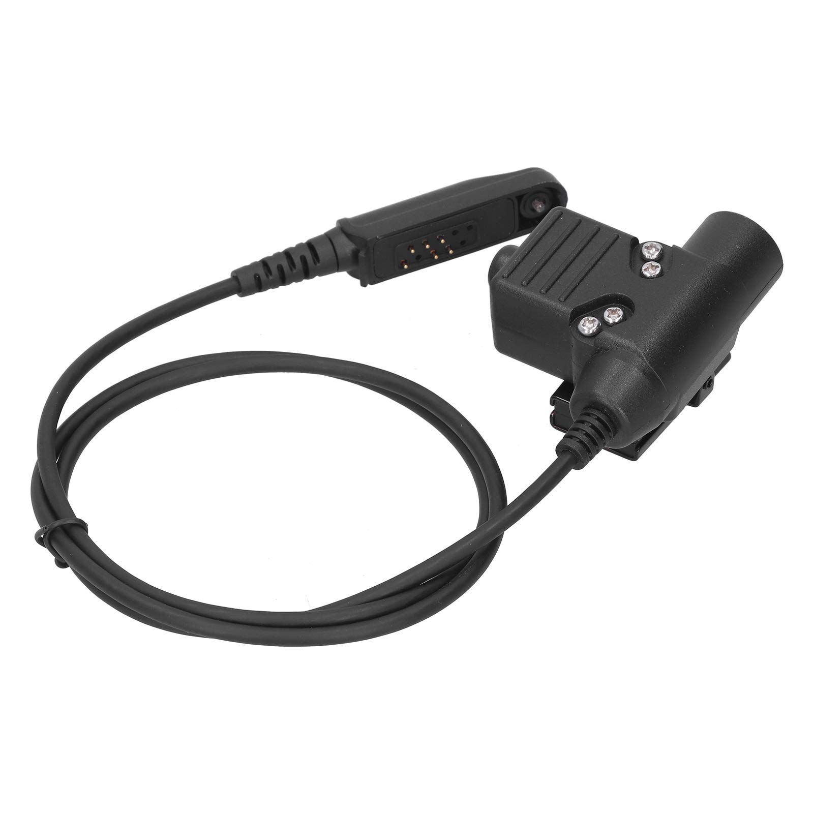 PUSOKEI 3.3ft U94 PTT Cable Headset for Baofeng UV-9R/UV-9R Plus/UV-XS Walkie Talkie - Tactical Communication Headset for Two Way Radios, Outdoor Adventures, Security & Emergency Use