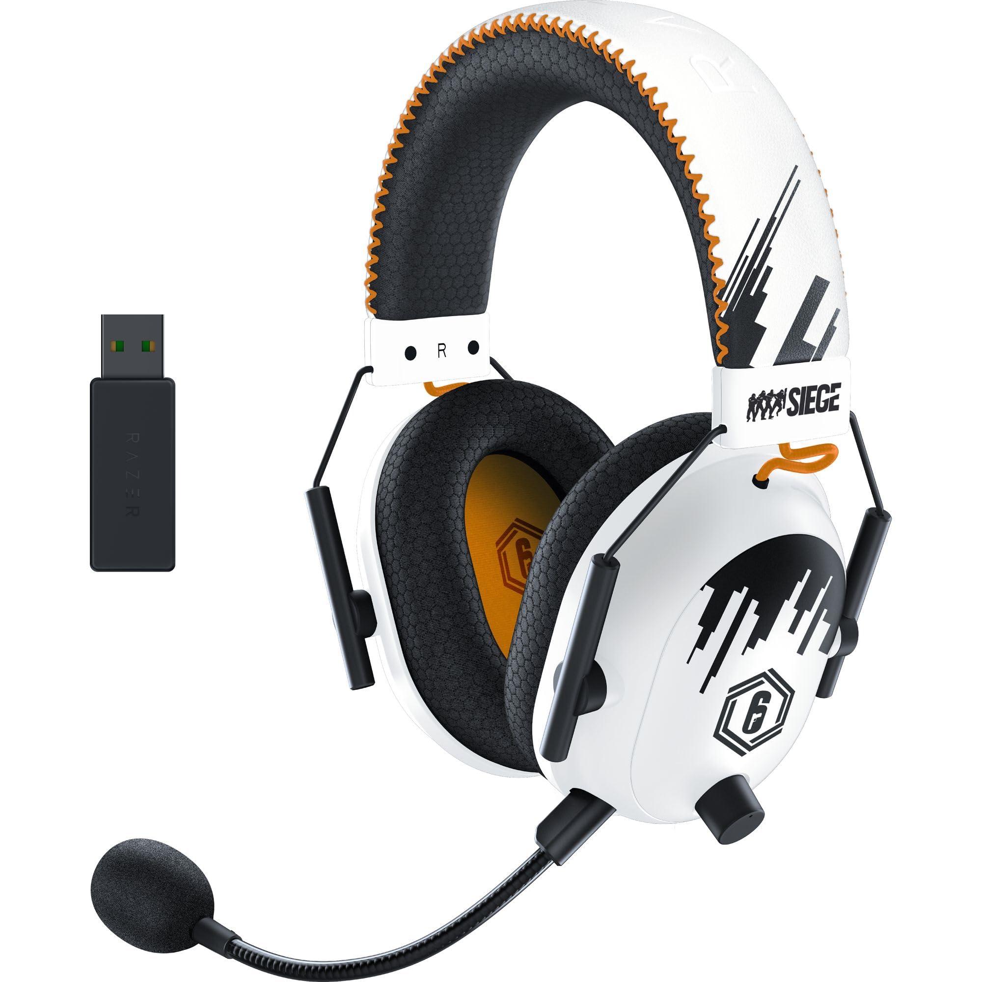 Razer BlackShark V2 Pro Wireless Gaming Headset - HyperSpeed Wireless, TriForce Titanium 50mm Drivers, HyperClear Mic - Premium Esports Headphones for Rainbow Six Siege, FPS, PC & Console Gaming