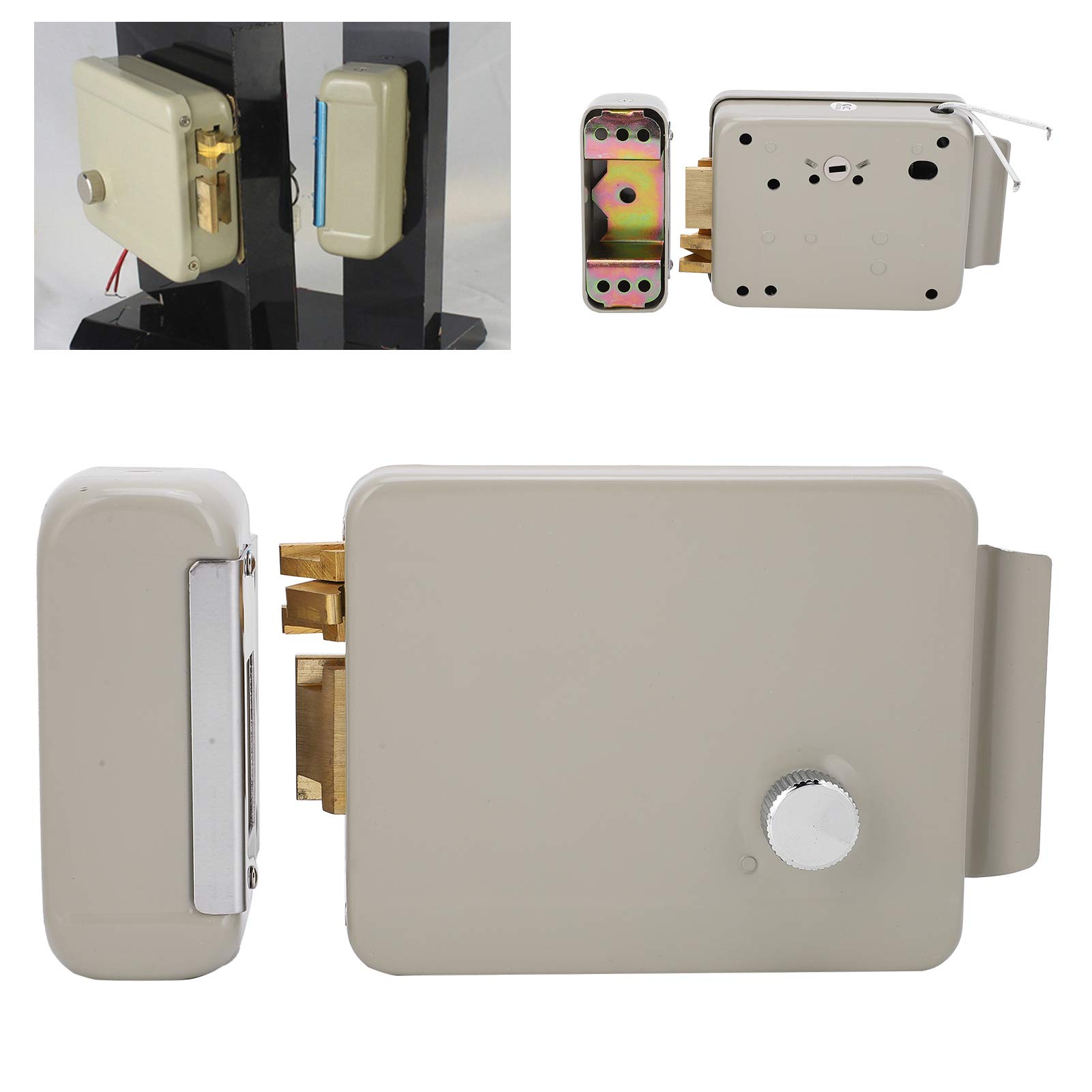 Smart Electric Control Lock 9-12V 2-Wire Remote Access for Iron & Wood Doors - Secure Home Automation for Entry Gates, Cabinets & Storage Rooms